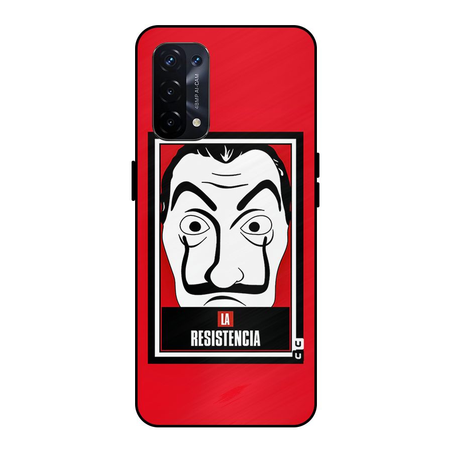 La Resistencia Minimalist Metal Back Case for Oppo A74 5G