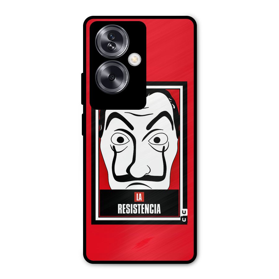 La Resistencia Minimalist Metal Back Case for Oppo A79 5G