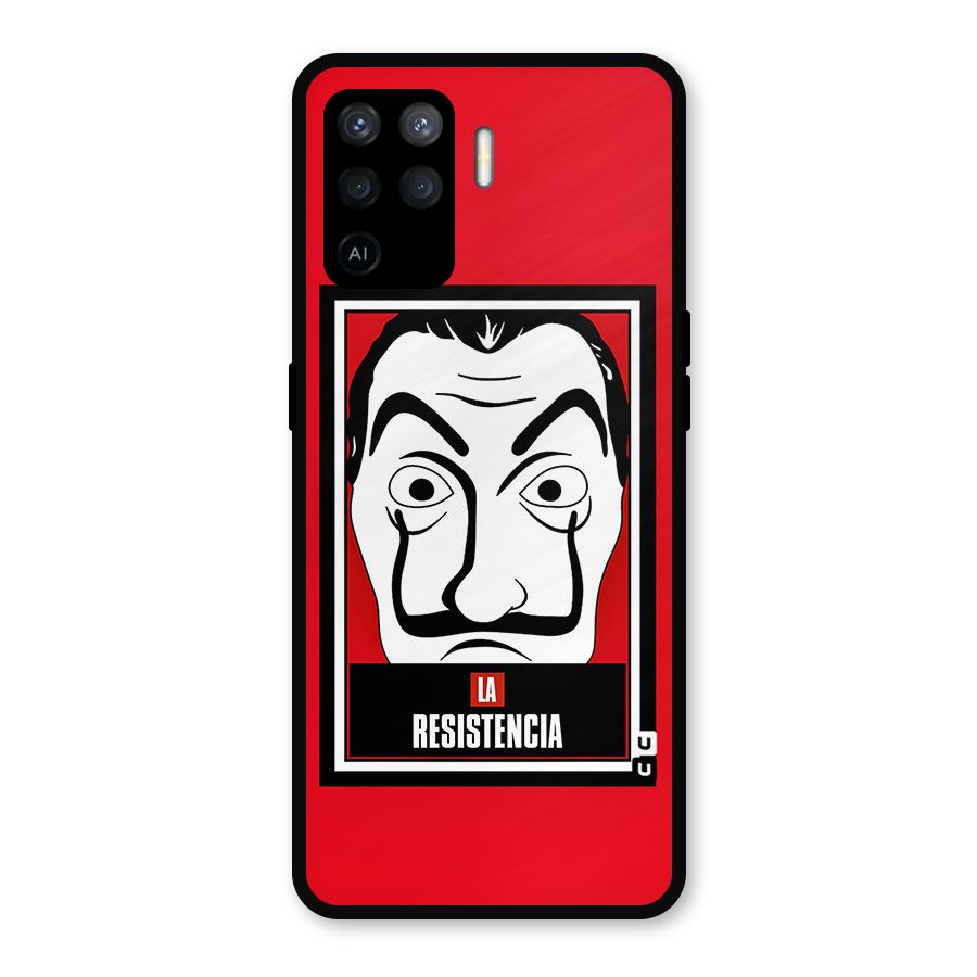 La Resistencia Minimalist Metal Back Case for Oppo F19 Pro