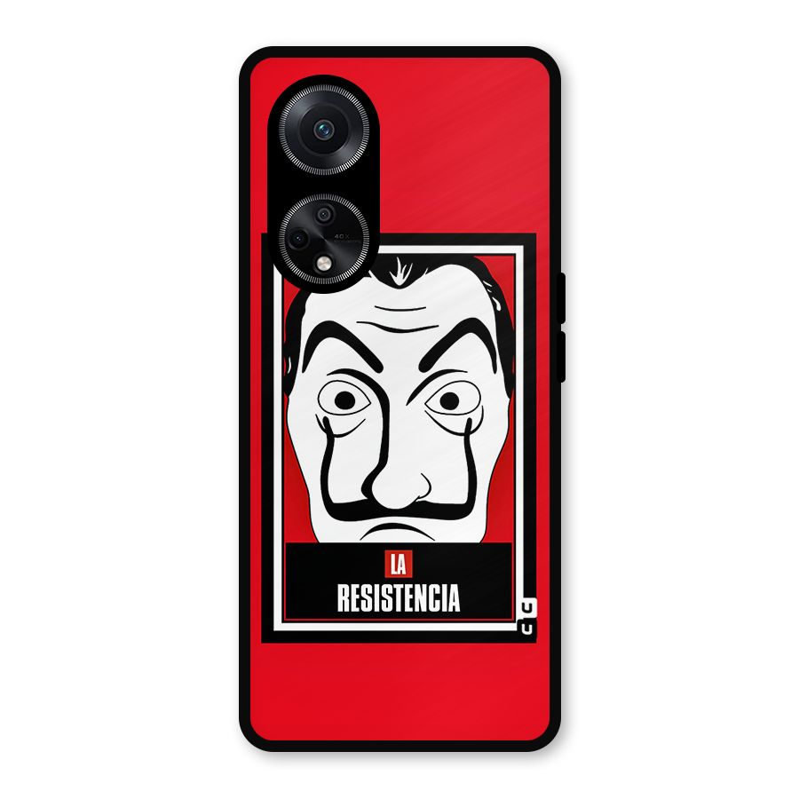 La Resistencia Minimalist Metal Back Case for Oppo F23