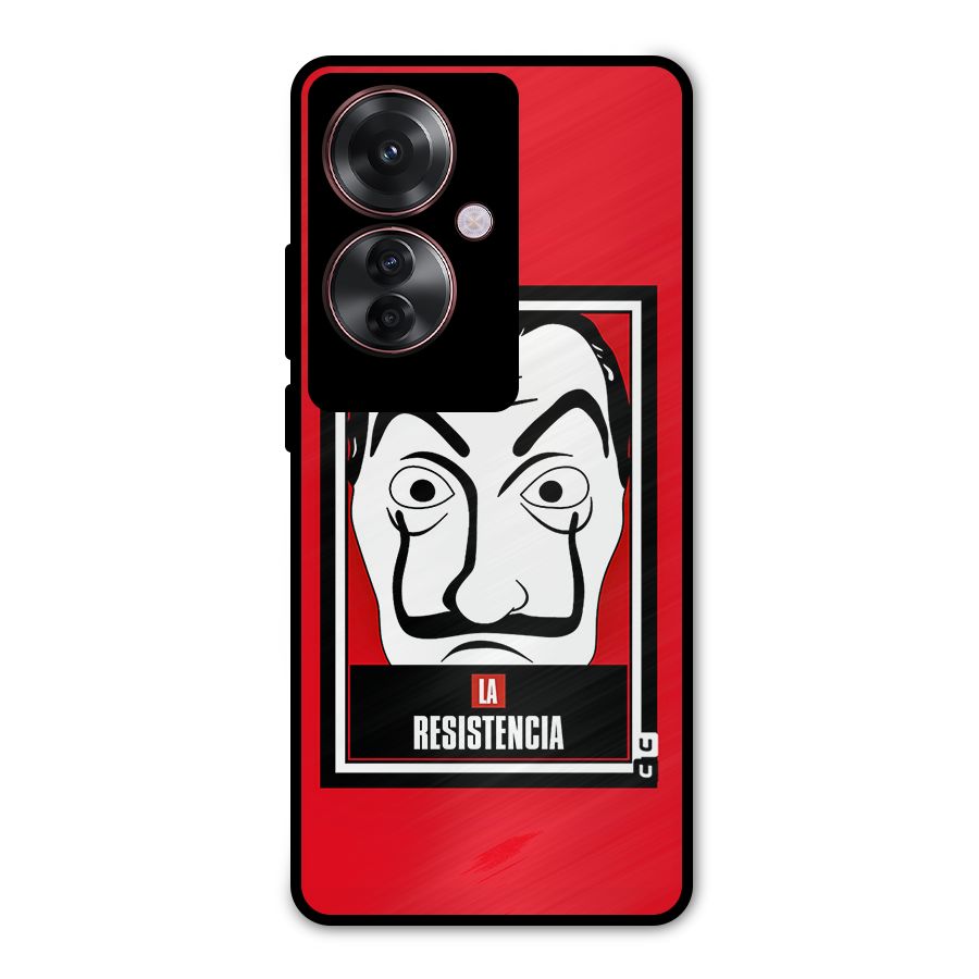 La Resistencia Minimalist Metal Back Case for Oppo F25 Pro