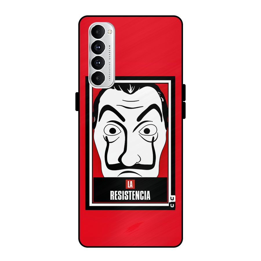 La Resistencia Minimalist Metal Back Case for Oppo Reno4 Pro