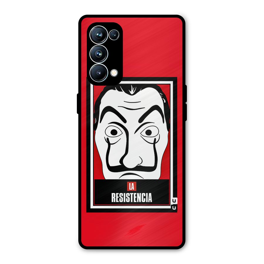 La Resistencia Minimalist Metal Back Case for Oppo Reno5 Pro 5G