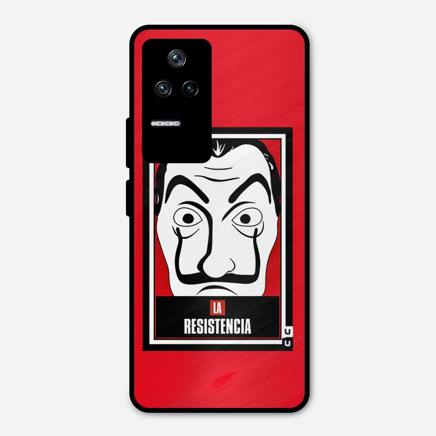 La Resistencia Minimalist Metal Back Case for Poco F4 5G