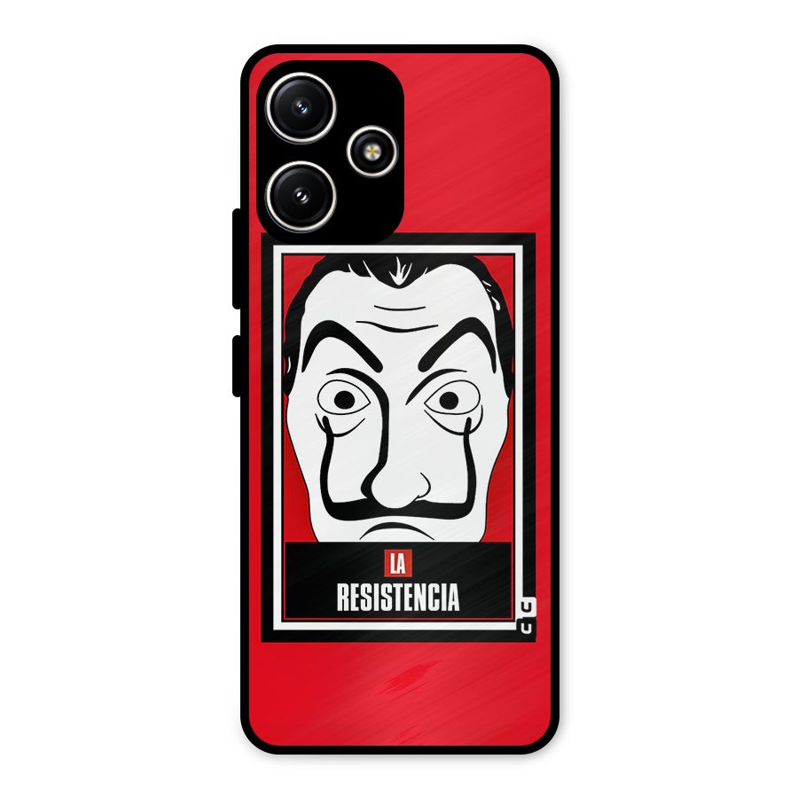 La Resistencia Minimalist Metal Back Case for Poco M6 Pro