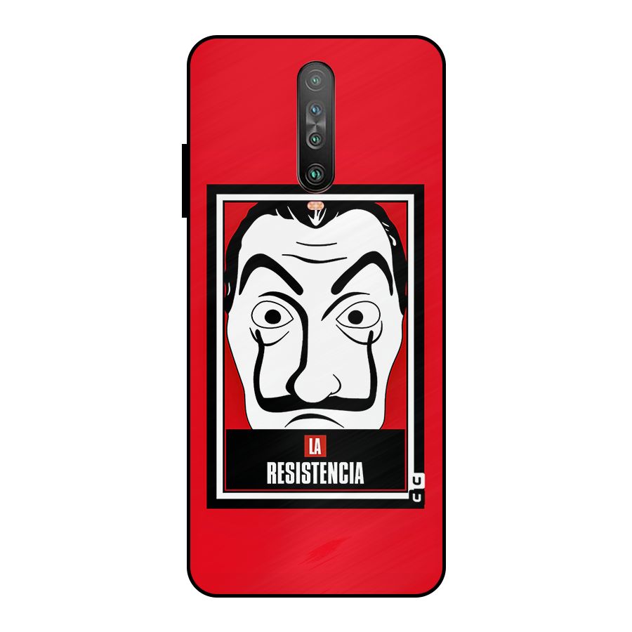 La Resistencia Minimalist Metal Back Case for Poco X2