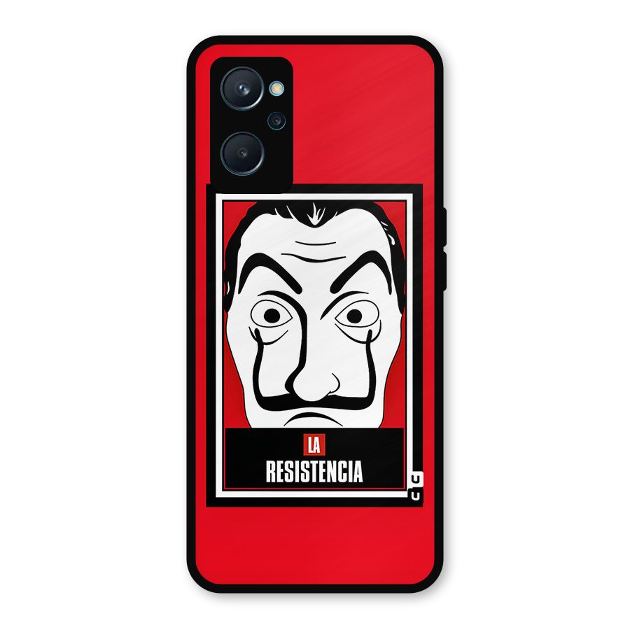 La Resistencia Minimalist Metal Back Case for Realme 9i