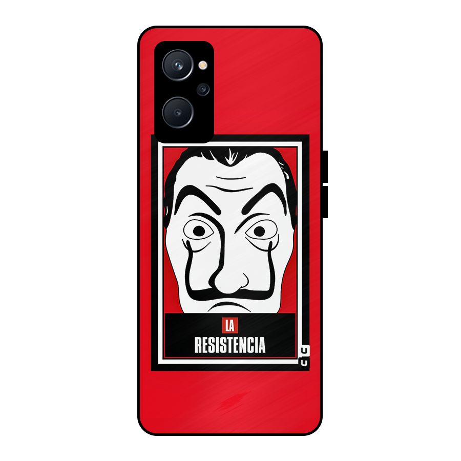 La Resistencia Minimalist Metal Back Case for Realme 9i 5G