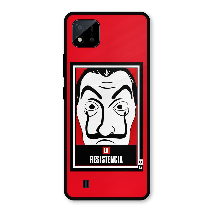 La Resistencia Minimalist Metal Back Case for Realme C11 2021