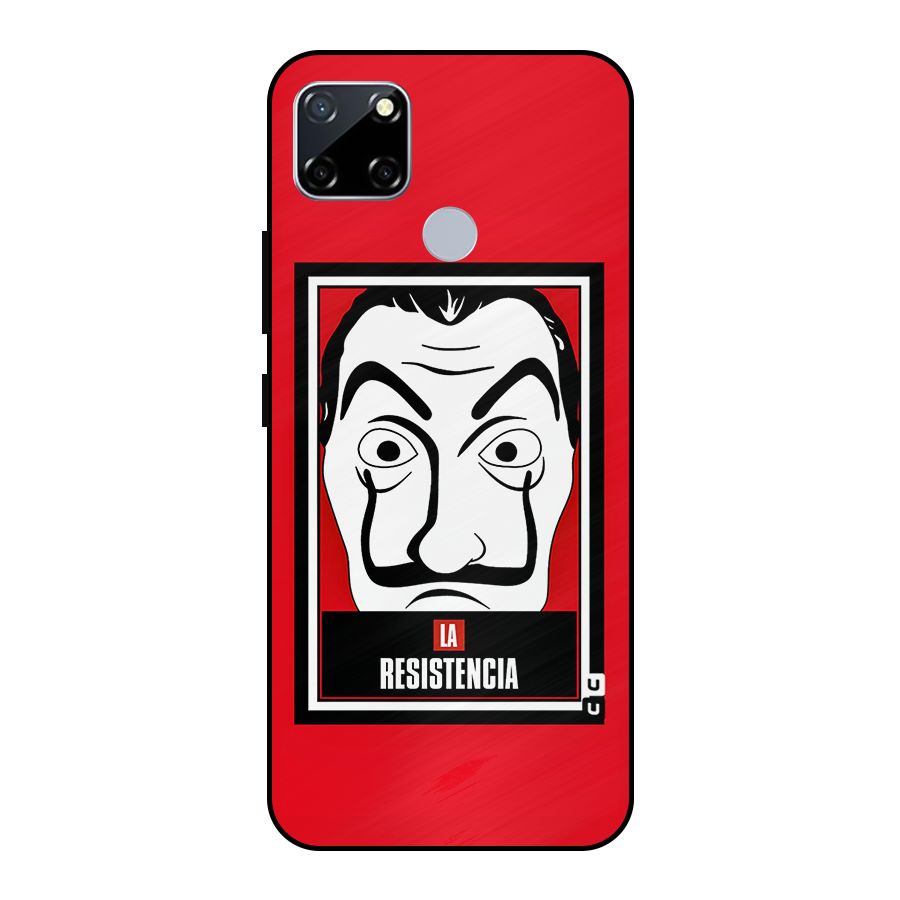 La Resistencia Minimalist Metal Back Case for Realme Narzo 20