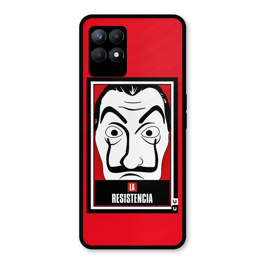 La Resistencia Minimalist Metal Back Case for Realme Narzo 50