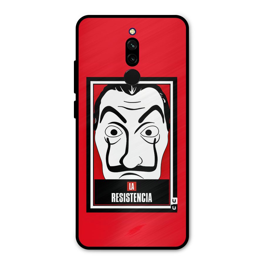 La Resistencia Minimalist Metal Back Case for Redmi 8