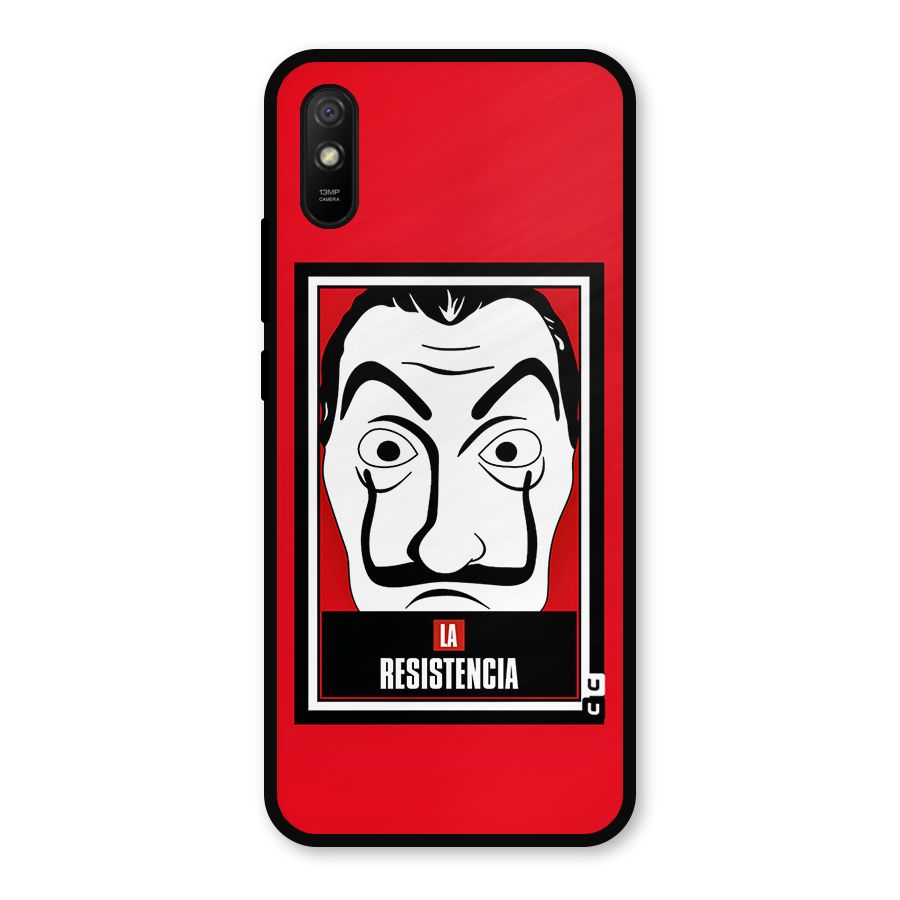 La Resistencia Minimalist Metal Back Case for Redmi 9i