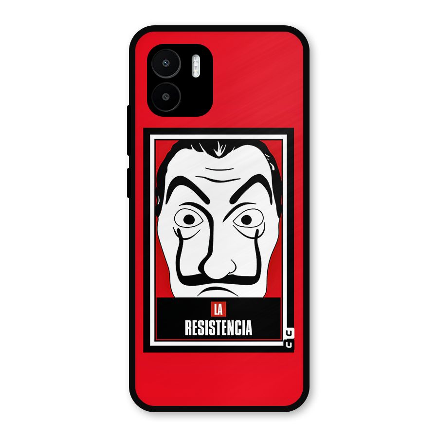 La Resistencia Minimalist Metal Back Case for Redmi A2