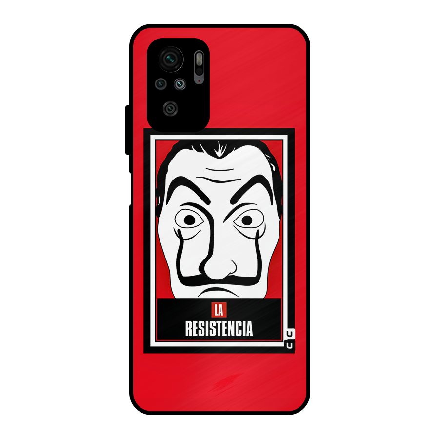 La Resistencia Minimalist Metal Back Case for Redmi Note 10S