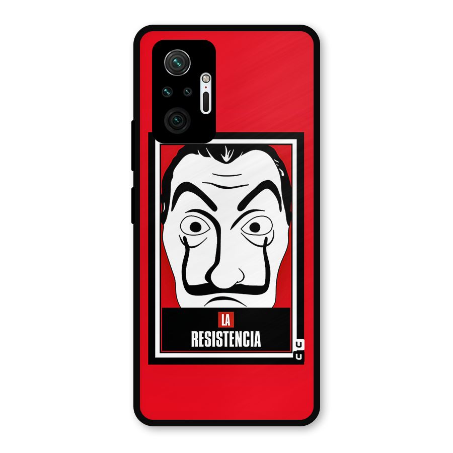 La Resistencia Minimalist Metal Back Case for Redmi Note 10 Pro