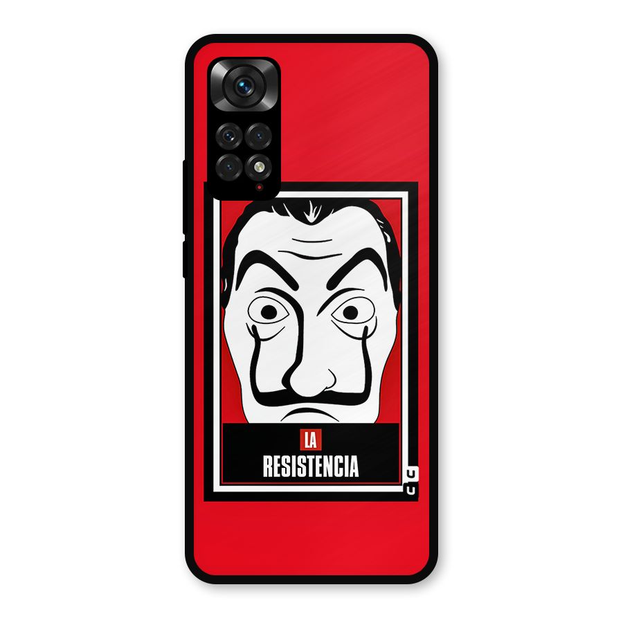 La Resistencia Minimalist Metal Back Case for Redmi Note 11