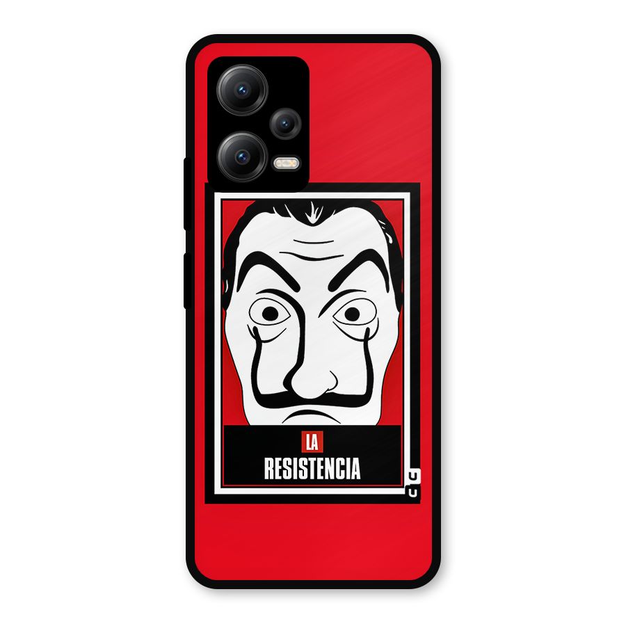 La Resistencia Minimalist Metal Back Case for Redmi Note 12 5G