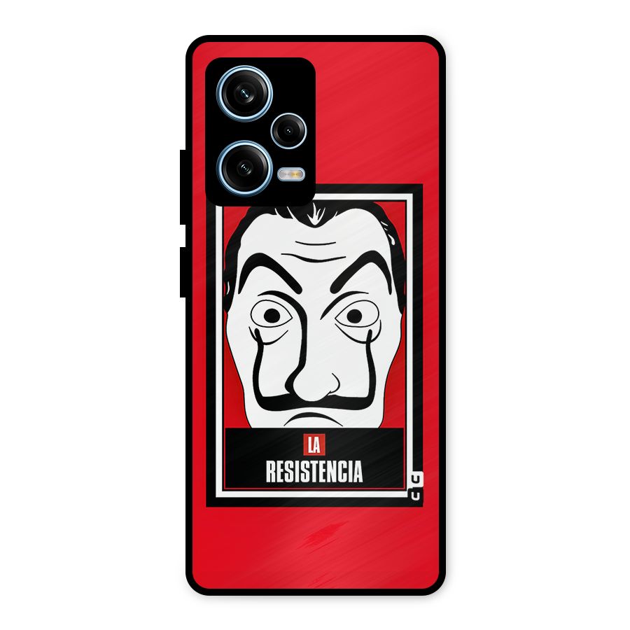 La Resistencia Minimalist Metal Back Case for Redmi Note 12 Pro