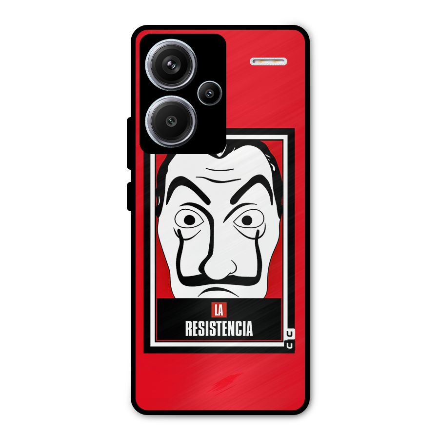 La Resistencia Minimalist Metal Back Case for Redmi Note 13 Pro Plus