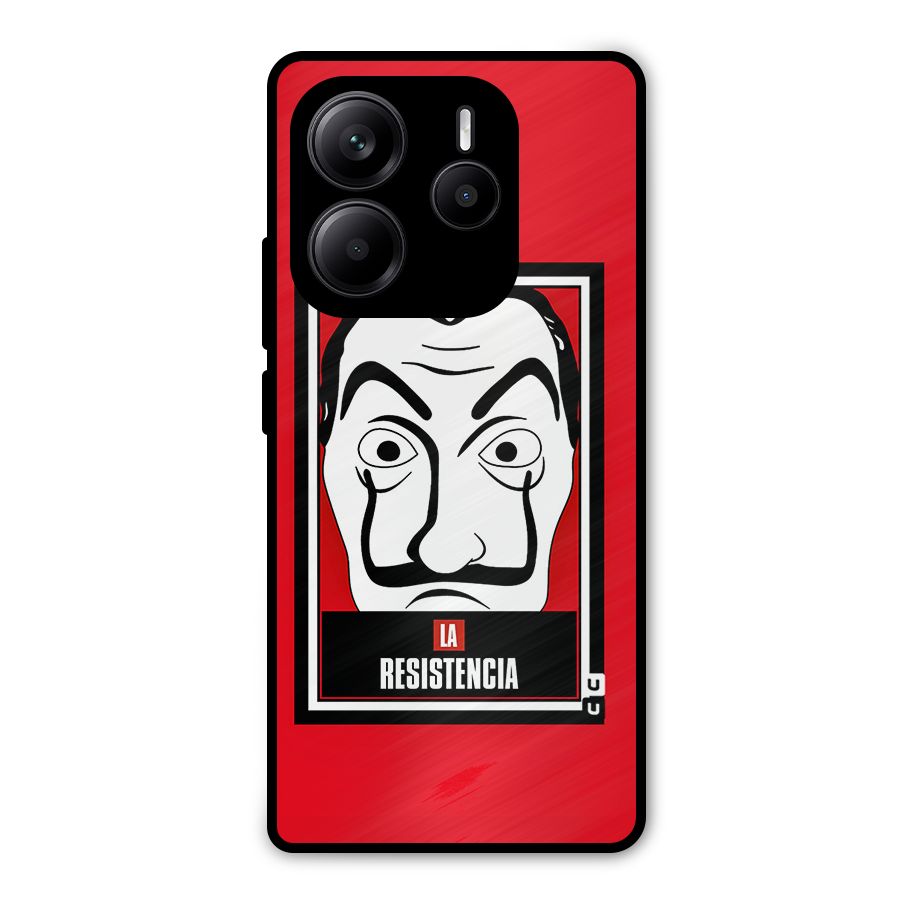 La Resistencia Minimalist Metal Back Case for Redmi Note 14 5G