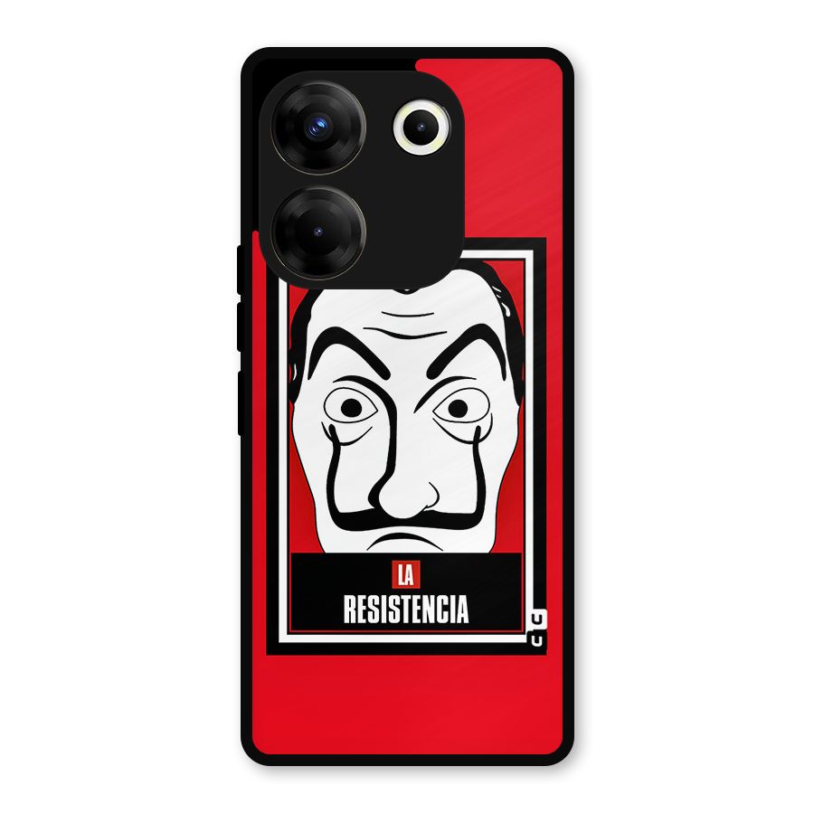 La Resistencia Minimalist Metal Back Case for Tecno Camon 20 Pro