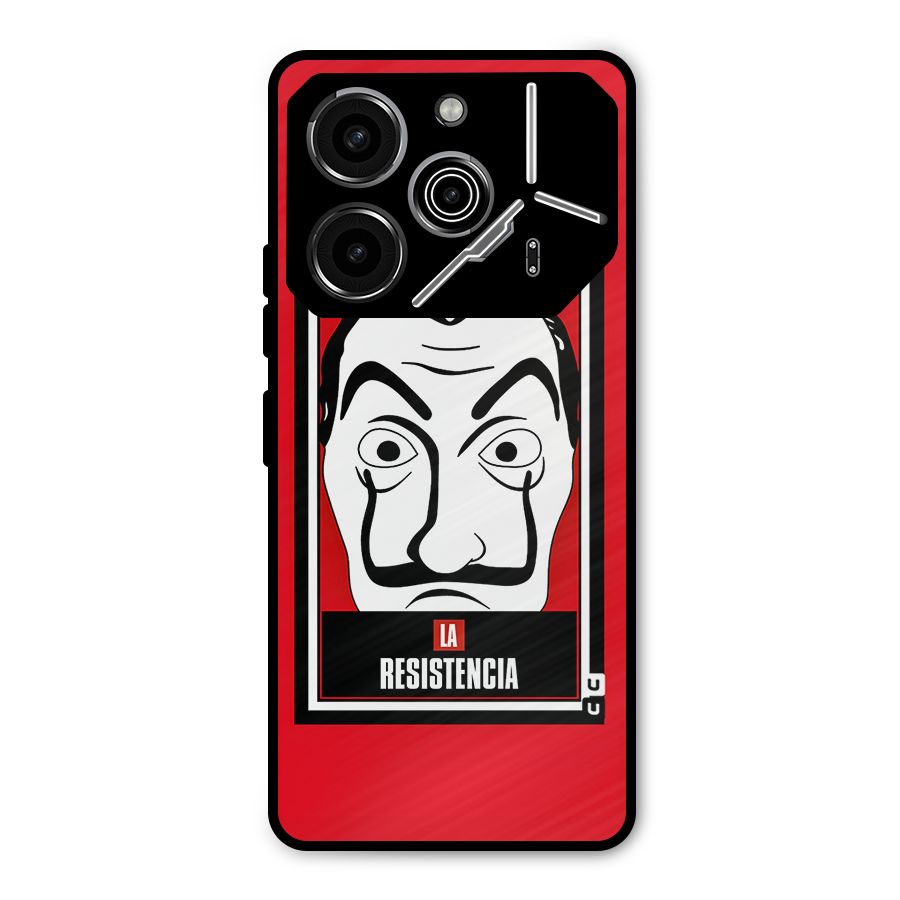 La Resistencia Minimalist Metal Back Case for Tecno Pova 6 Pro