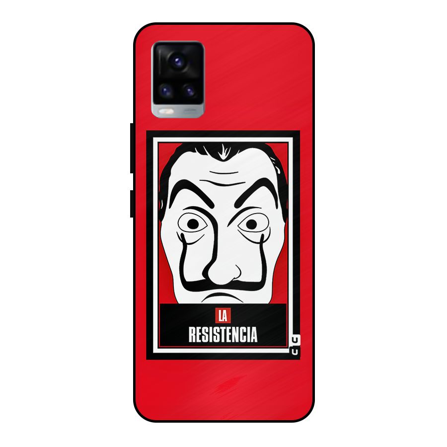 La Resistencia Minimalist Metal Back Case for Vivo V20 2021