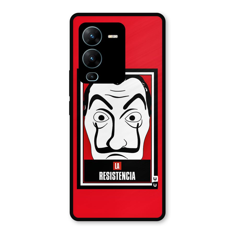 La Resistencia Minimalist Metal Back Case for Vivo V25 Pro