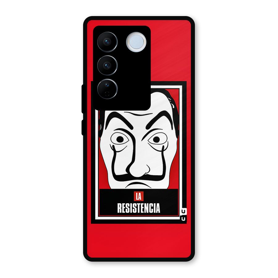 La Resistencia Minimalist Metal Back Case for Vivo V27