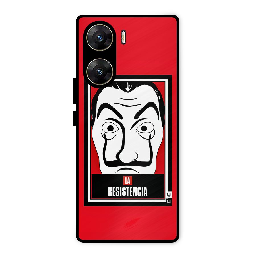 La Resistencia Minimalist Metal Back Case for Vivo V29e