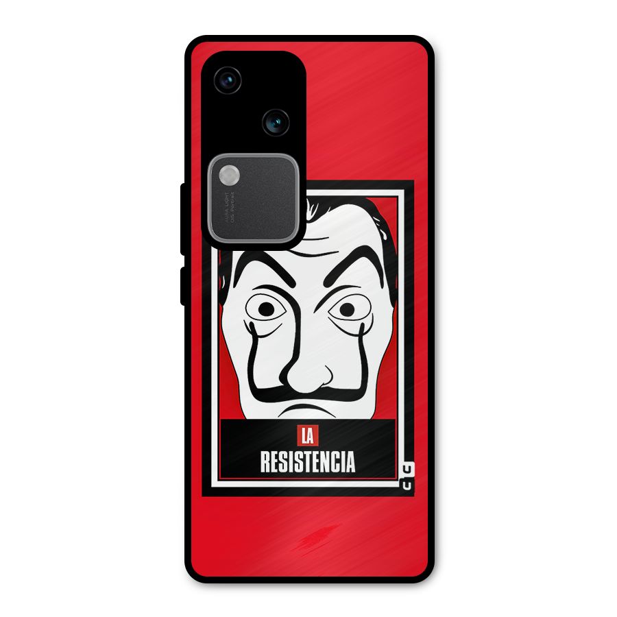 La Resistencia Minimalist Metal Back Case for Vivo V30