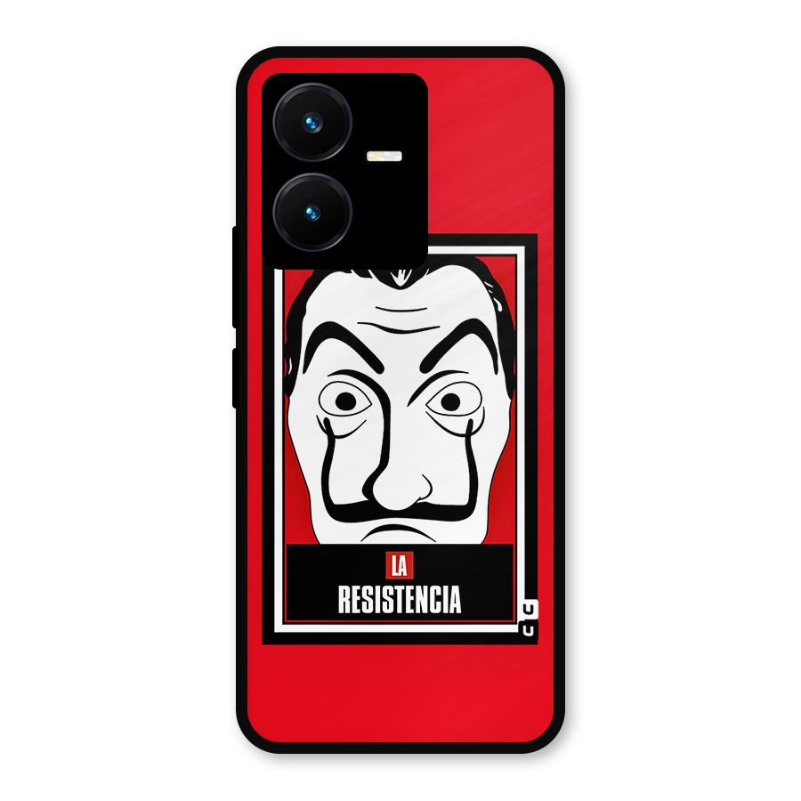 La Resistencia Minimalist Metal Back Case for Vivo Y22