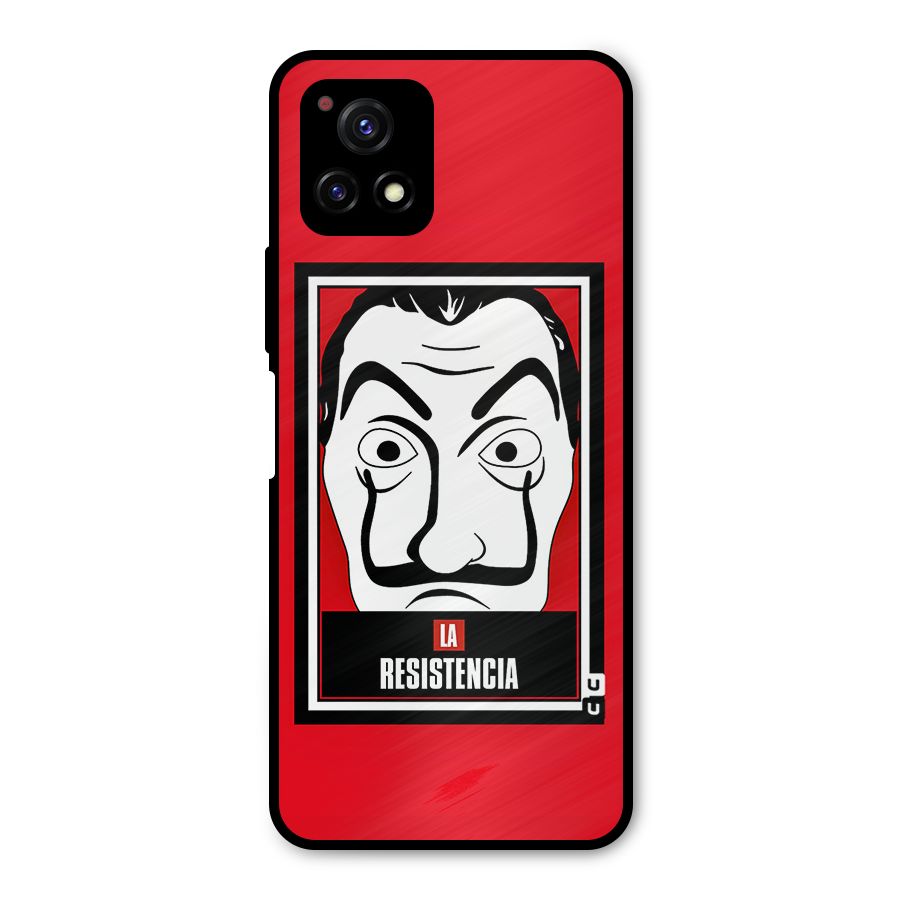 La Resistencia Minimalist Metal Back Case for Vivo Y72 5G