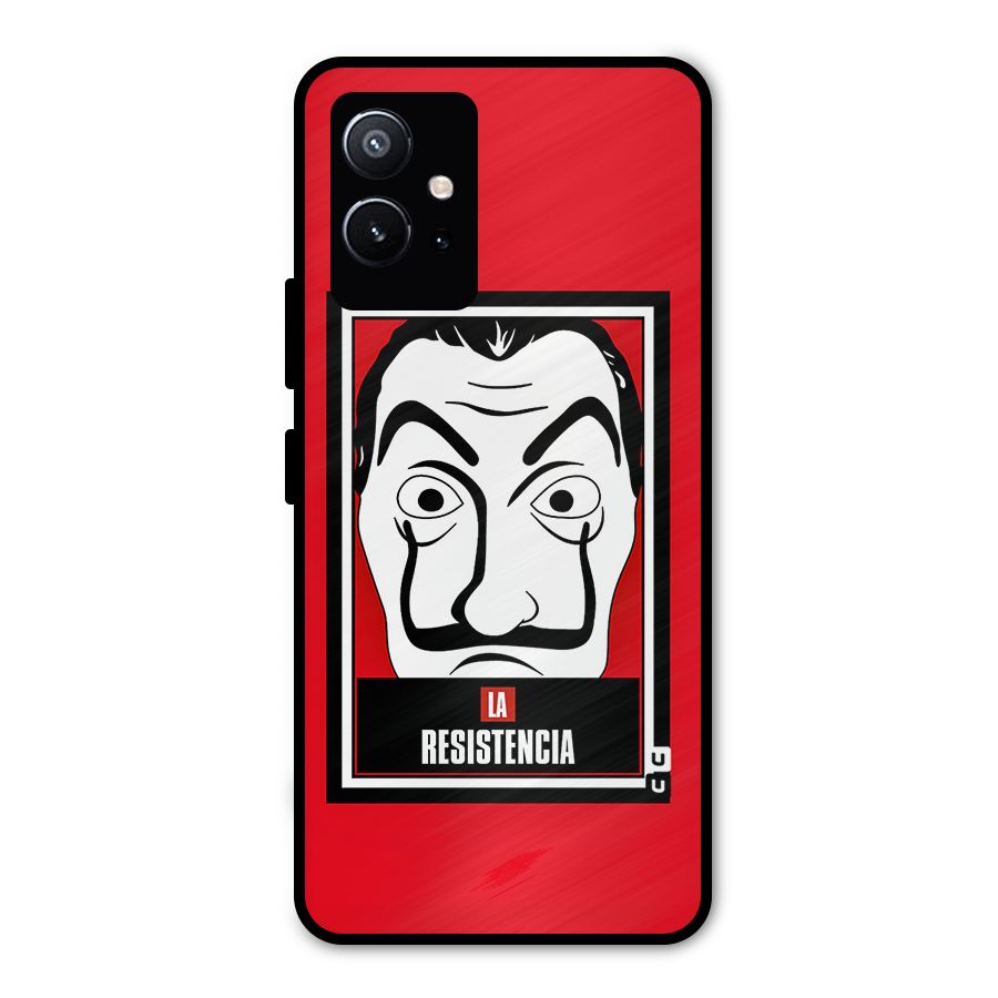La Resistencia Minimalist Metal Back Case for Vivo Y75 5G