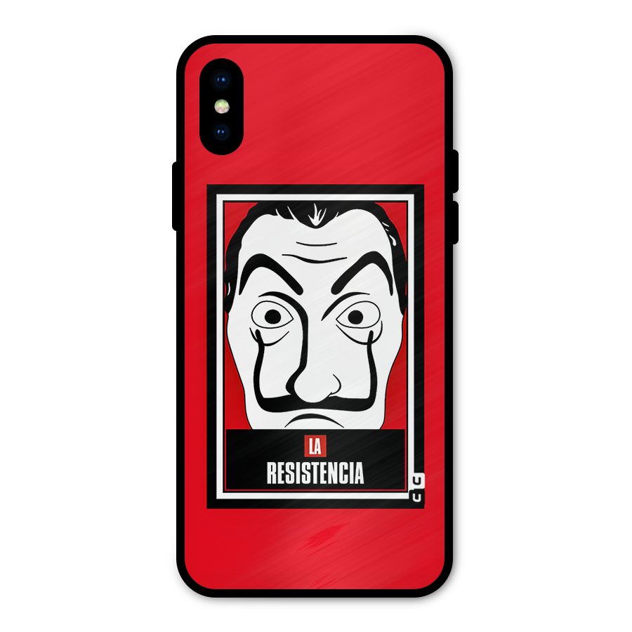 La Resistencia Minimalist Metal Back Case for iPhone X