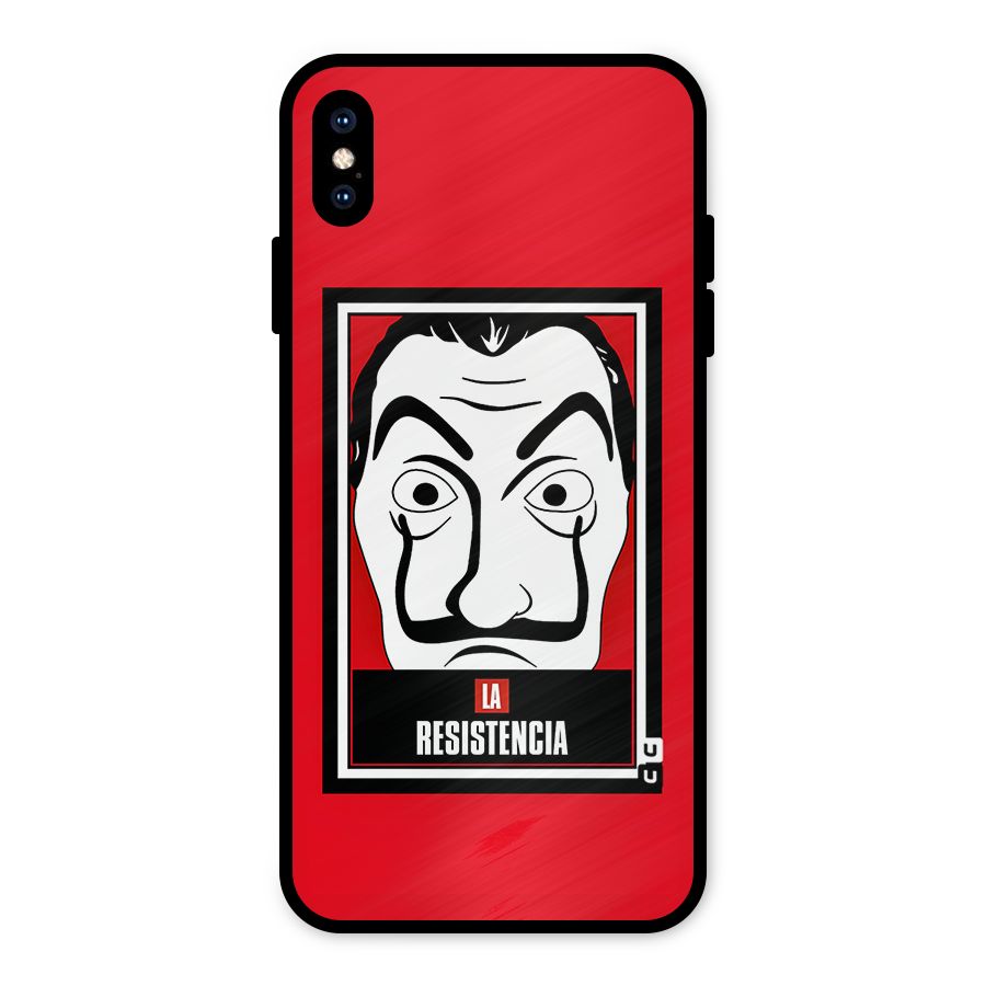 La Resistencia Minimalist Metal Back Case for iPhone XS Max