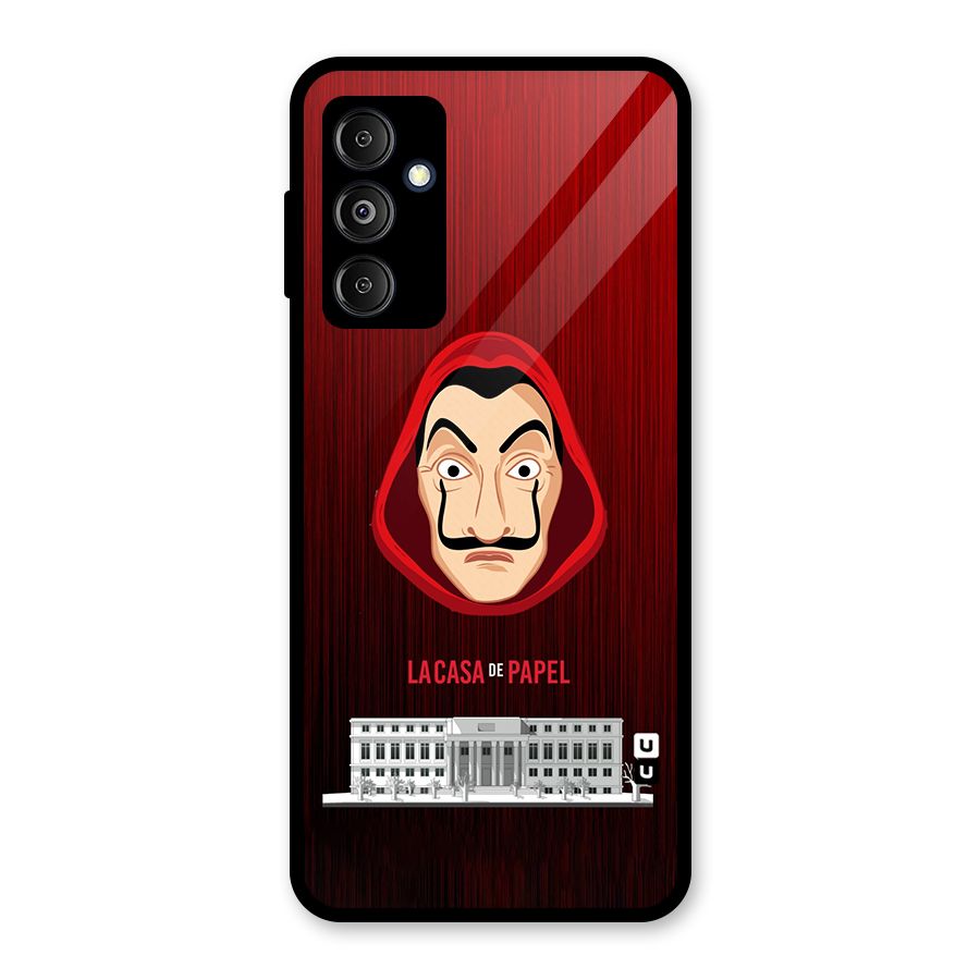 Lacasa Papel Minimalist Glass Back Case for Galaxy M14 5G