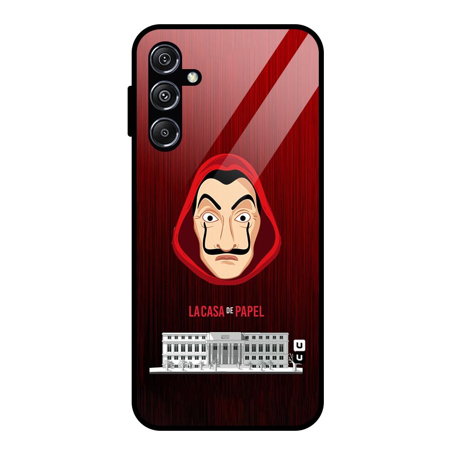 Lacasa Papel Minimalist Glass Back Case for Galaxy M34 5G