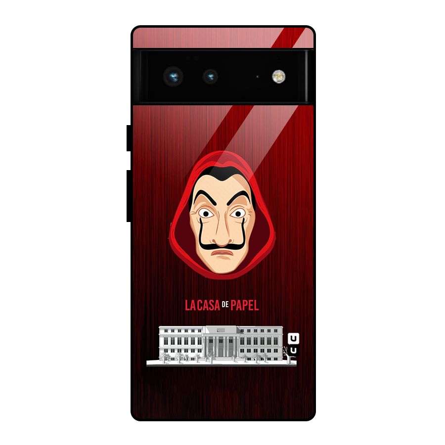 Lacasa Papel Minimalist Glass Back Case for Google Pixel 6