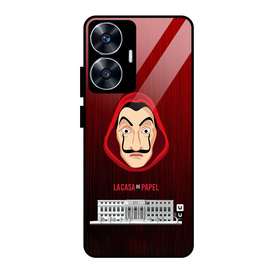 Lacasa Papel Minimalist Glass Back Case for Realme Narzo N55