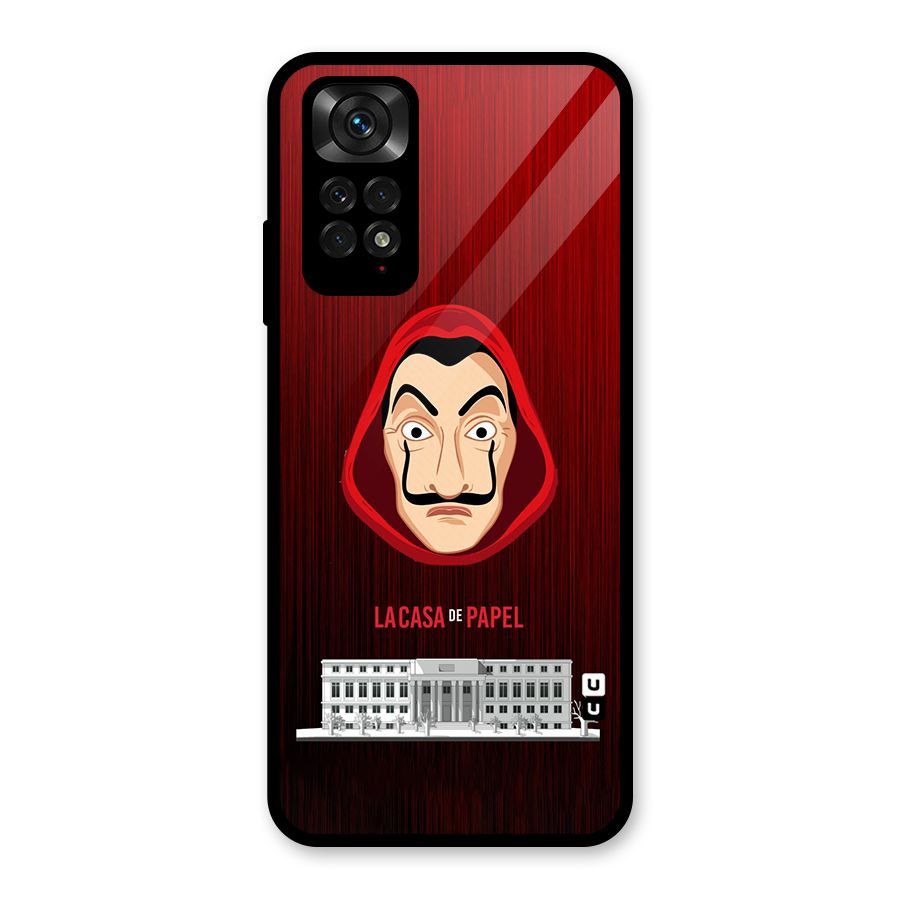 Lacasa Papel Minimalist Glass Back Case for Redmi Note 11S