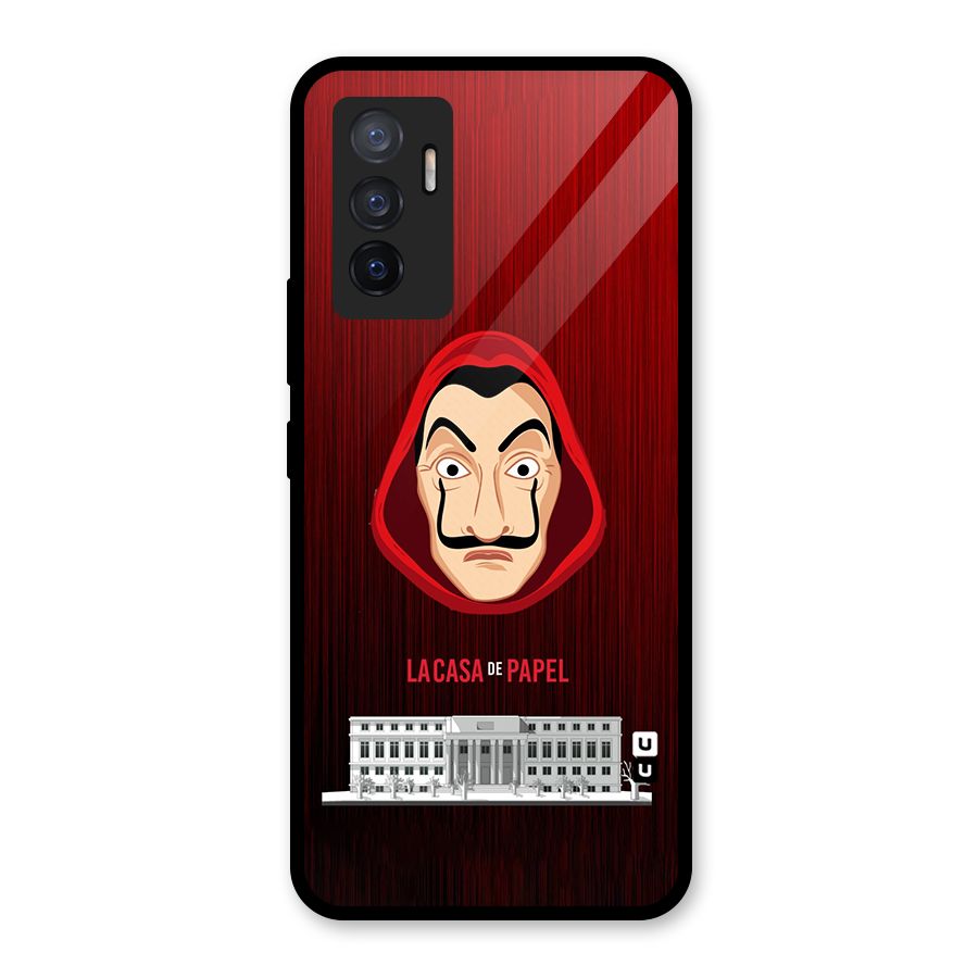 Lacasa Papel Minimalist Glass Back Case for Vivo V23e