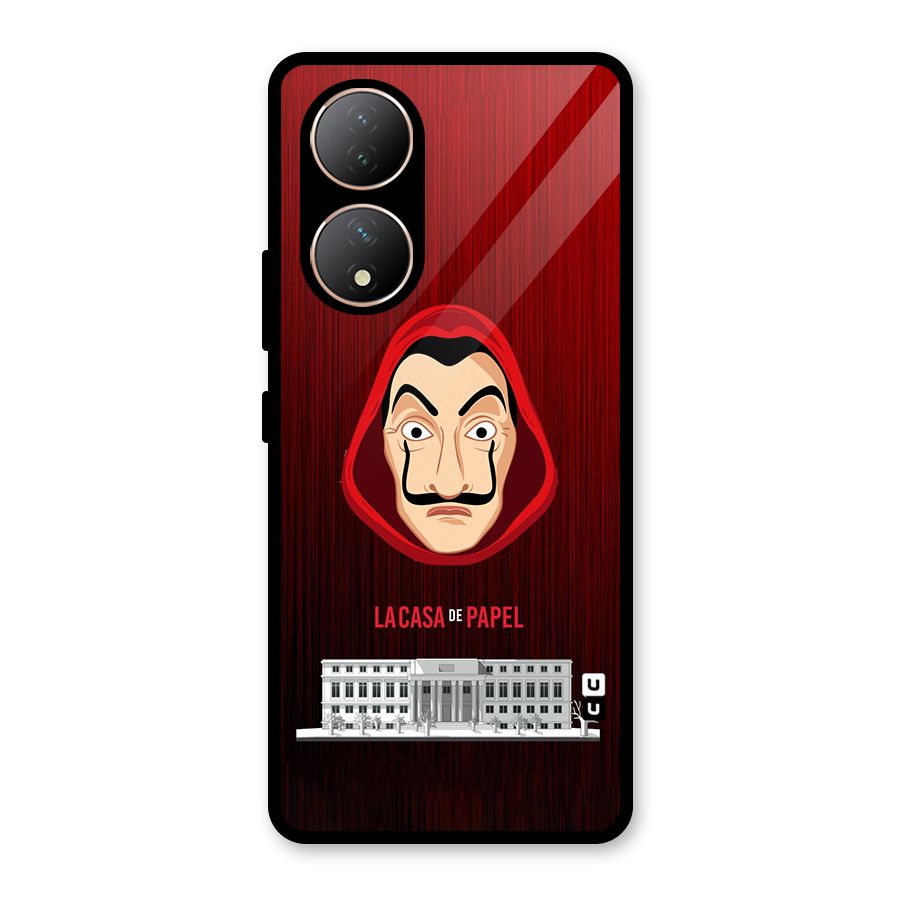 Lacasa Papel Minimalist Glass Back Case for Vivo Y100A