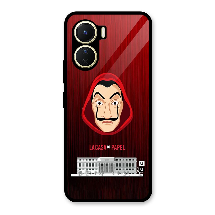 Lacasa Papel Minimalist Glass Back Case for Vivo Y16