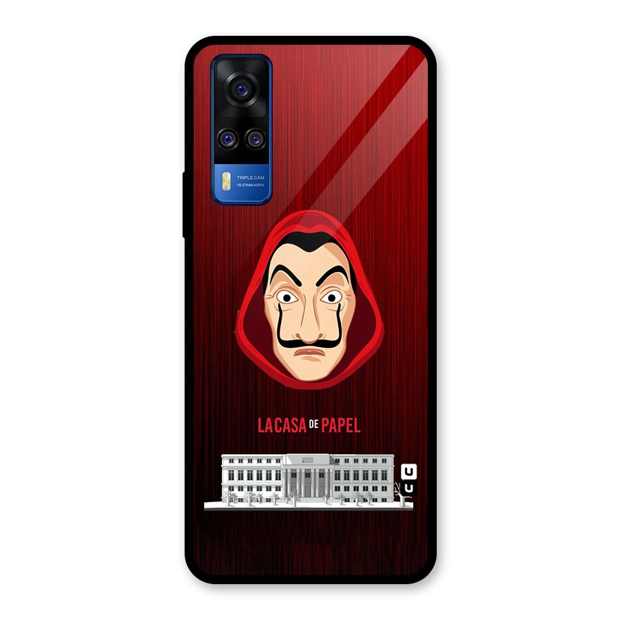 Lacasa Papel Minimalist Glass Back Case for Vivo Y31