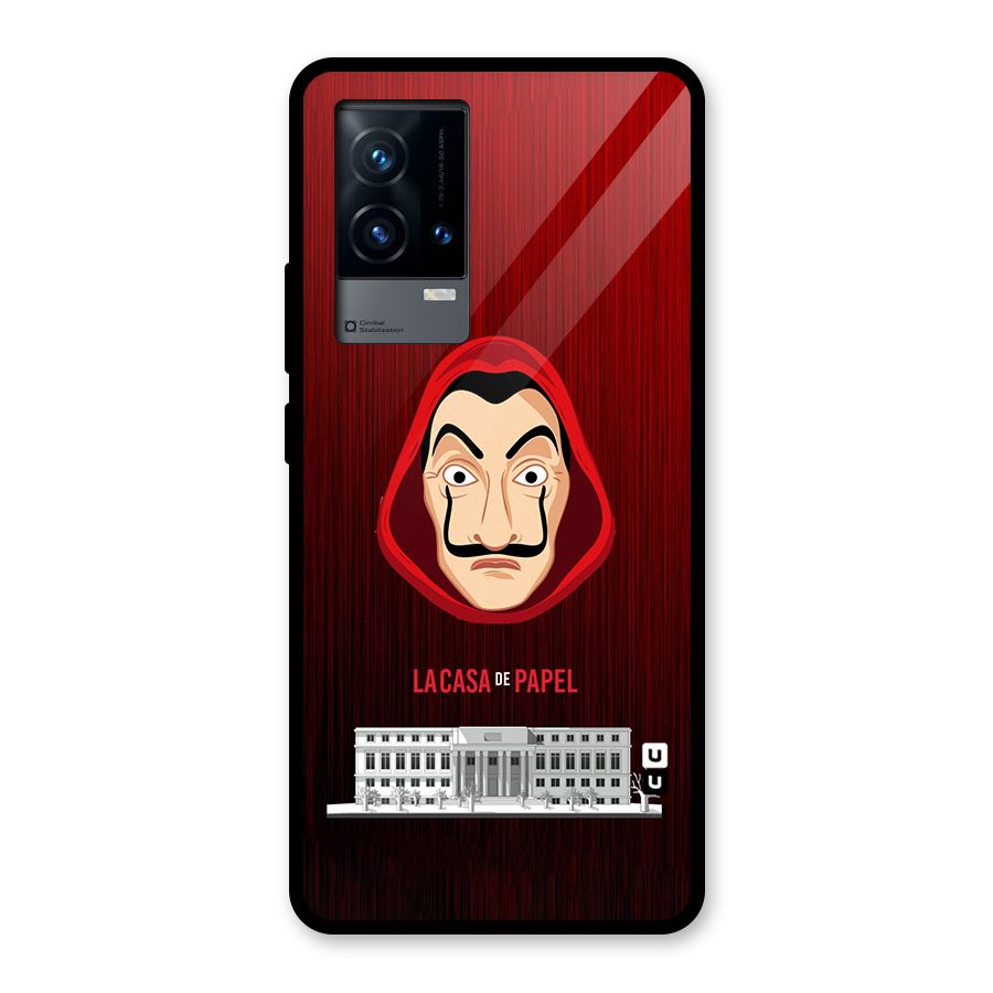 Lacasa Papel Minimalist Glass Back Case for iQOO 9 5G