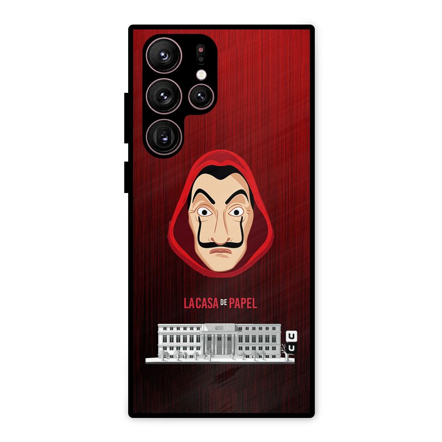 Lacasa Papel Minimalist Metal Back Case for Galaxy S22 Ultra 5G
