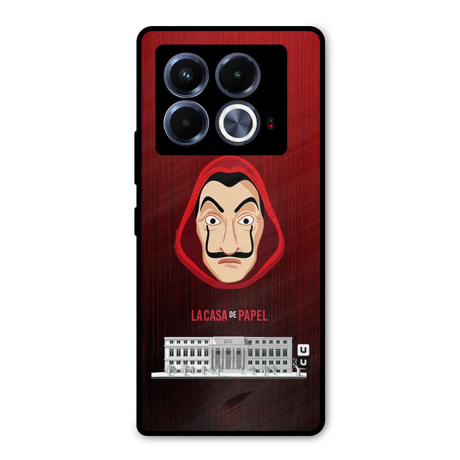 Lacasa Papel Minimalist Metal Back Case for Infinix Note 40 5G