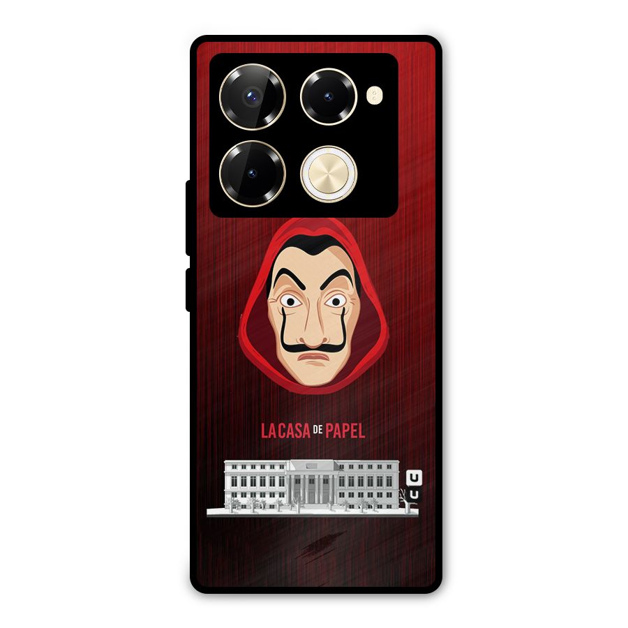 Lacasa Papel Minimalist Metal Back Case for Infinix Note 40 Pro